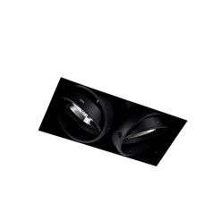 Inbouwspot zwart GU10 AR111 Trimless 2-lichts - Oneon