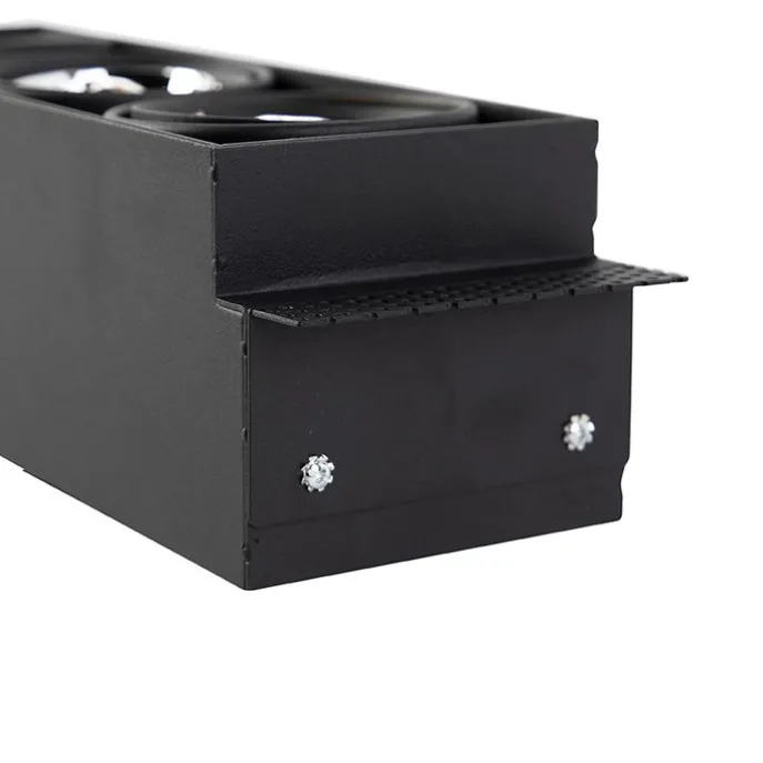 Inbouwspot zwart GU10 AR70 trimless 3-lichts - Oneon