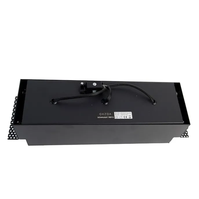 Inbouwspot zwart GU10 AR70 trimless 3-lichts - Oneon