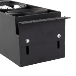 Inbouwspot zwart GU10 AR70 trimless 3-lichts - Oneon