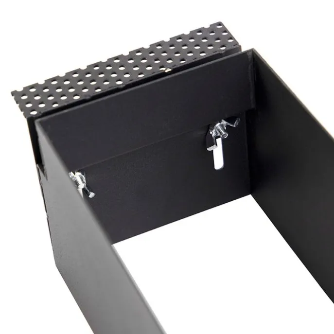 Inbouwspot zwart GU10 AR70 trimless 3-lichts - Oneon