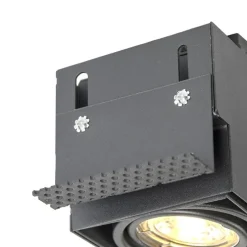 Inbouwspot zwart GU10 draai- en kantelbaar trimless - Oneon