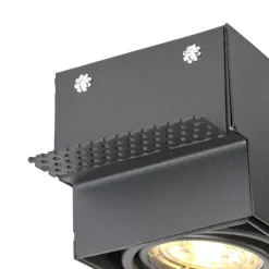 Inbouwspot zwart GU10 draai- en kantelbaar trimless - Oneon