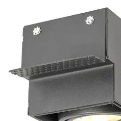 Inbouwspot zwart GU10 draai- en kantelbaar trimless 2-lichts - Oneon