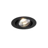 Inbouwspot zwart kantelbaar 8,2cm incl. LED dim to warm IP54 ultra slim - Pupil