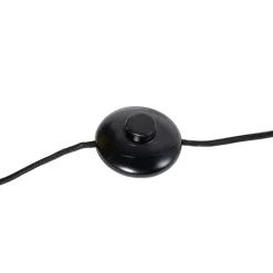 Industriele vloerlamp donkergrijs met mango hout - Mangoes