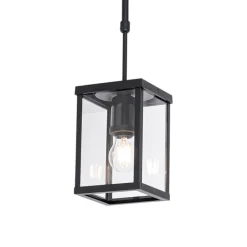 Industriële buiten hanglamp zwart IP44 - Charlois
