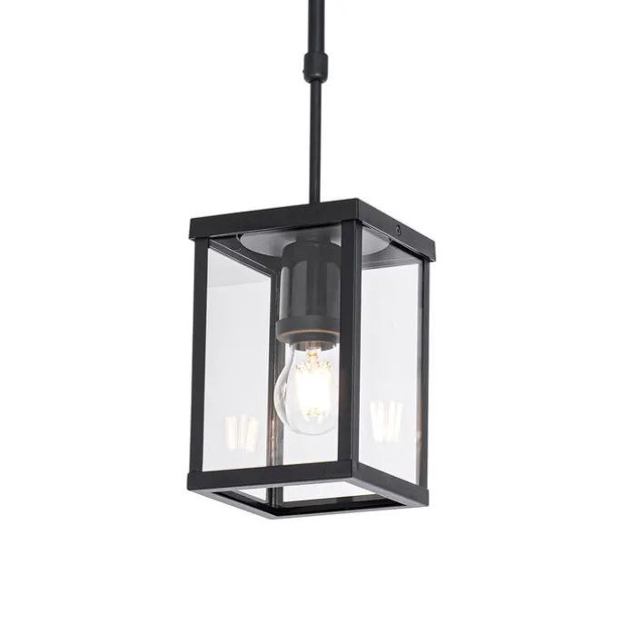 Industriële buiten hanglamp zwart IP44 - Charlois