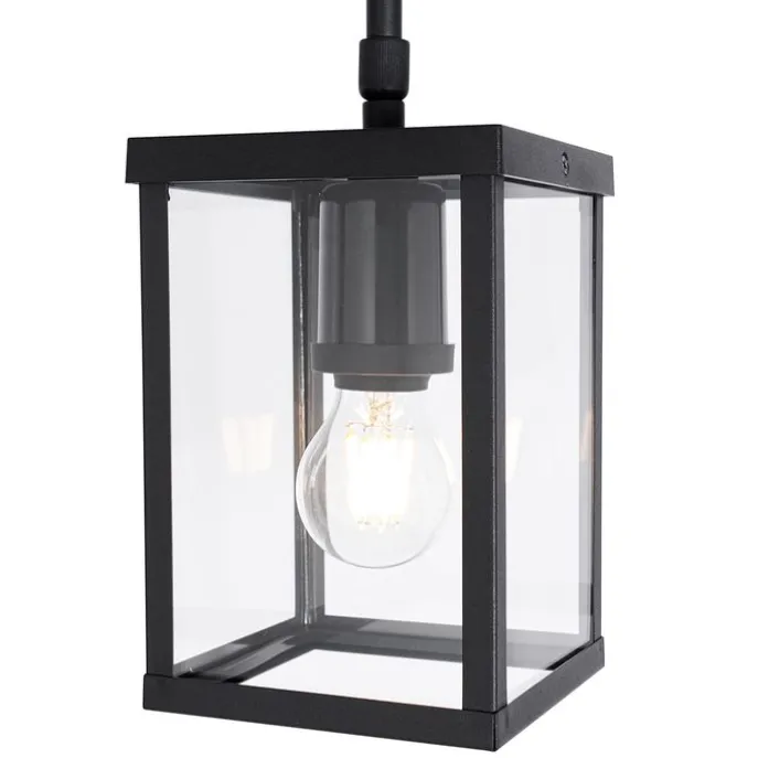 Industriële buiten hanglamp zwart IP44 - Charlois