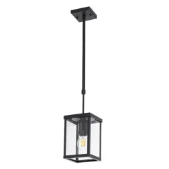 Industriële buiten hanglamp zwart IP44 - Charlois