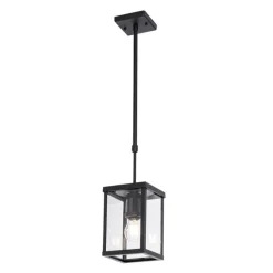 Industriële buiten hanglamp zwart IP44 - Charlois