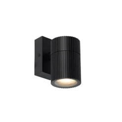 Industriële buiten wandlamp zwart IP44 - Vigo
