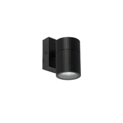 Industriële buiten wandlamp zwart IP44 - Vigo
