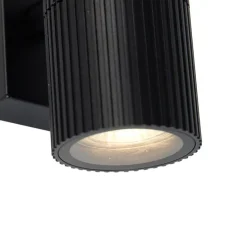 Industriële buiten wandlamp zwart IP44 - Vigo