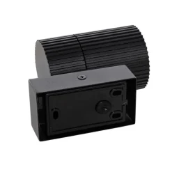 Industriële buiten wandlamp zwart IP44 - Vigo