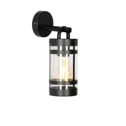 Industriële buiten wandlamp zwart IP44 - Ruben