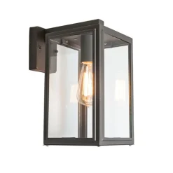 Industriële buiten wandlamp grijs IP44 - Sutton down