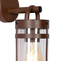 Industriële buiten wandlamp roestbruin IP44 - Ruben