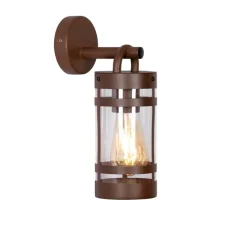 Industriële buiten wandlamp roestbruin IP44 - Ruben