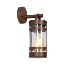 Industriële buiten wandlamp roestbruin IP44 - Ruben