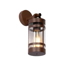 Industriële buiten wandlamp roestbruin IP44 - Ruben