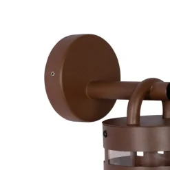 Industriële buiten wandlamp roestbruin IP44 - Ruben