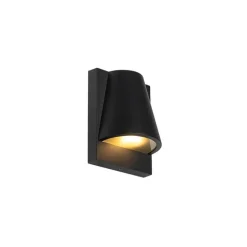 Industriële buiten wandlamp zwart IP44 - Femke