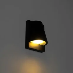 Industriële buiten wandlamp zwart IP44 - Femke
