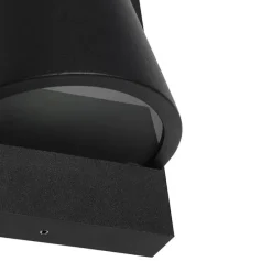 Industriële buiten wandlamp zwart IP44 - Femke