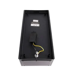 Industriële buiten wandlamp zwart IP44 met glas - Rotterdam