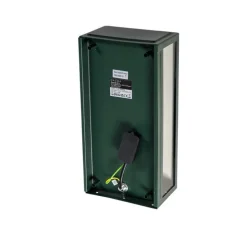 Industriële buiten wandlamp donker groen met glas IP44 - Rotterdam