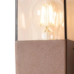 Industriële buiten wandlamp roestbruin IP44 - Denmark