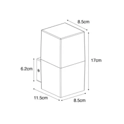 Industriële buiten wandlamp roestbruin IP44 - Denmark