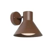 Industriële buitenwandlamp roestbruin kegel IP44 - Natas