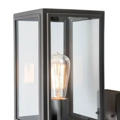 Industriële buitenwandlamp grijs IP44 - Sutton Up