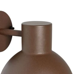 Industriële buitenwandlamp roestbruin rond IP44 - Natas