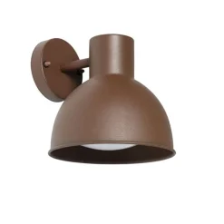 Industriële buitenwandlamp roestbruin rond IP44 - Natas