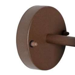 Industriële buitenwandlamp roestbruin rond IP44 - Natas