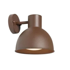 Industriële buitenwandlamp roestbruin rond IP44 - Natas