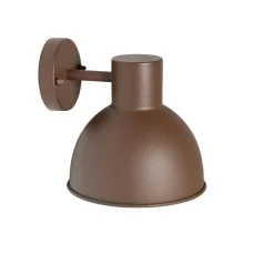 Industriële buitenwandlamp roestbruin rond IP44 - Natas