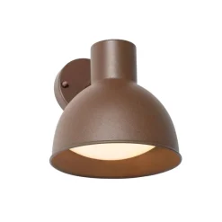 Industriële buitenwandlamp roestbruin rond IP44 - Natas