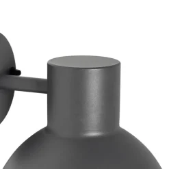 Industriële buitenwandlamp donkergrijs rond IP44 - Natas