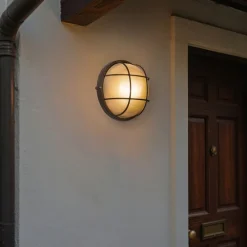 Industriële buitenwandlamp roestbruin IP44 - Hanneke