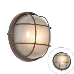 Industriële buitenwandlamp roestbruin IP44 - Hanneke
