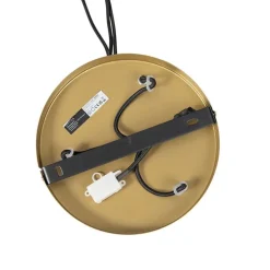 Industriële hanglamp antiek goud rond 3-lichts - Bobby