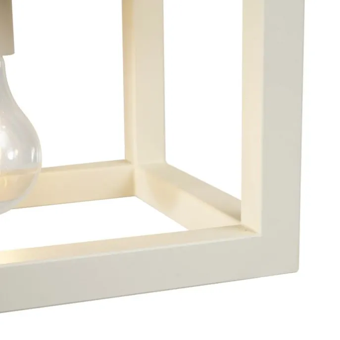 Industriële hanglamp beige 4-lichts - Cage Rack