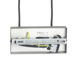 Industriële hanglamp bruin met staal 3-lichts - Gallow