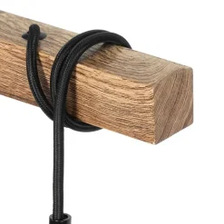 Industriële hanglamp bruin met staal 3-lichts - Gallow