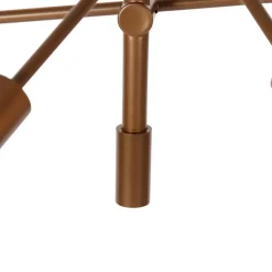 Industriële hanglamp donkerbrons 6-lichts - Sydney