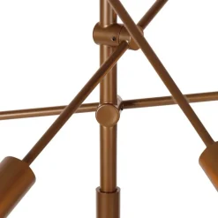 Industriële hanglamp donkerbrons 6-lichts - Sydney